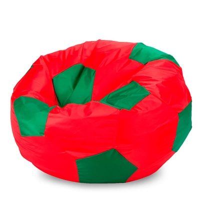 Кресло мяч Оксфорд Красно зеленый XL (90х90х90 см) Папа Пуф